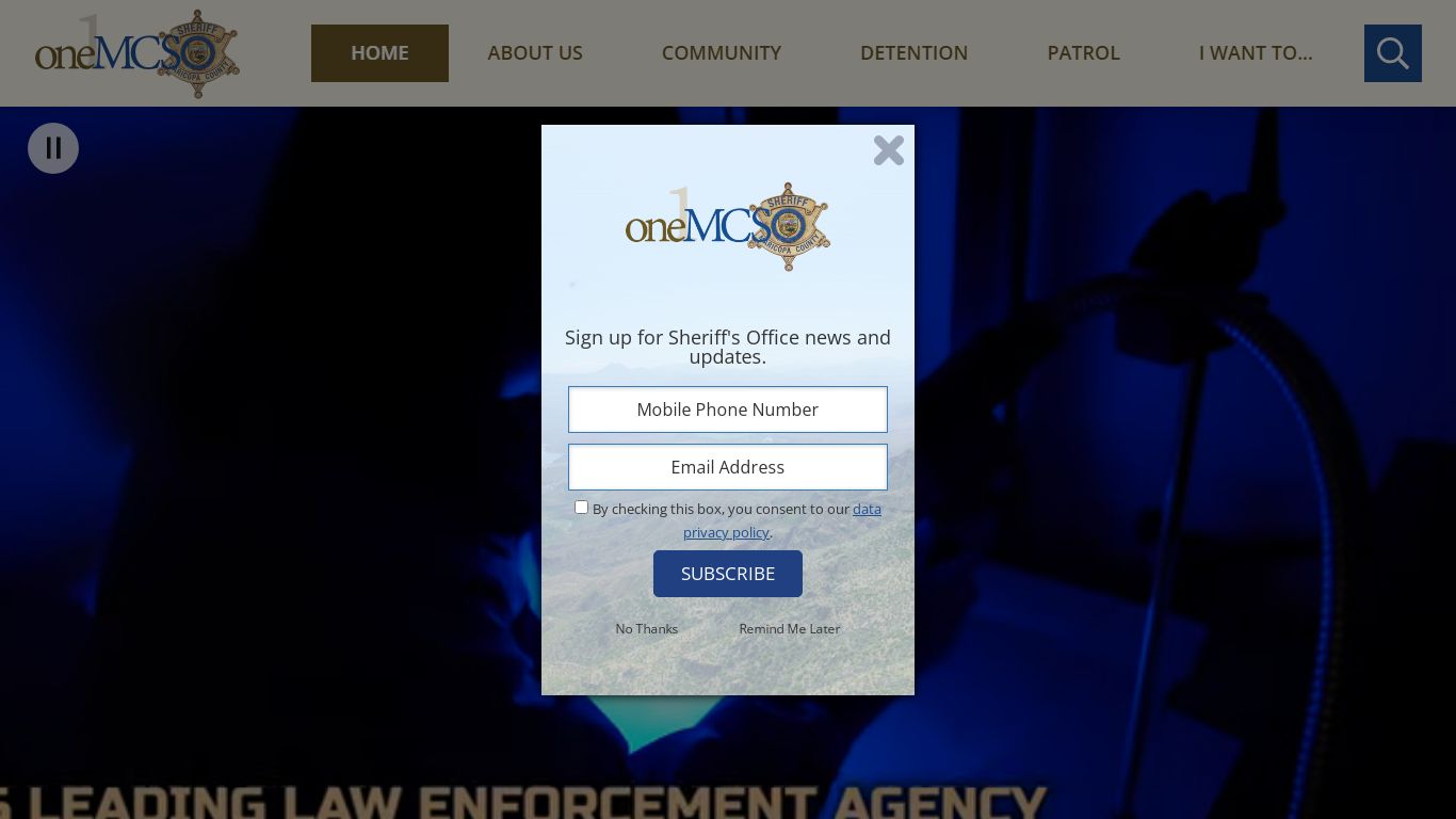 Maricopa County Sheriff's Office | Home